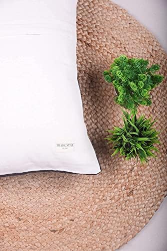 Trade Star Handloomed Pillow Cases 100% Cotton Throw Pillow Covers Black Cushion Cover Handmade Luxurious Small Decorative Boho Accent Pillow Cover for Home Decor - Image 3