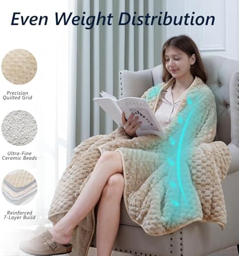 Mr. Sandman Weighted Blankets for Adults, Queen Size 60 x 80 Inches, 20lbs - Image 4