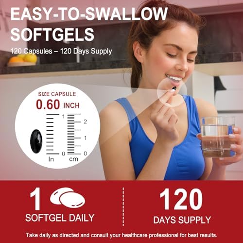 Astaxanthin Supplements 12mg - 120 Softgels | Premium Natural Antioxidant from Microalgae | Eye, Skin, Brain, Joint, Heart & Immune Health Support | Non-GMO, Gluten-Free - Image 4