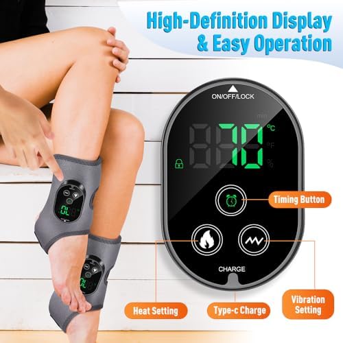 2-Pack Foot Renew Foot Massager, Cordless Ankle Heating Pad with Massager - Image 5