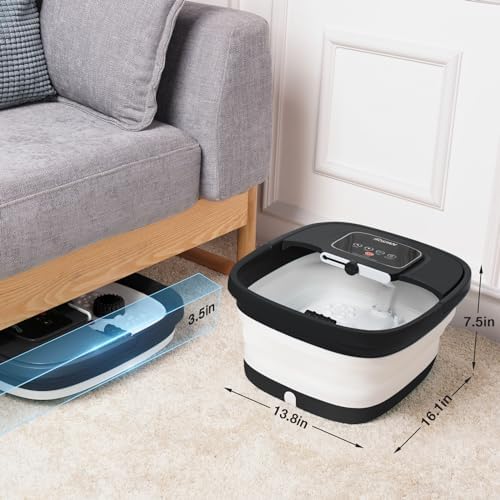 HOSPAN Collapsible Foot Spa, Foot Bath Massager with Heat, Bubble & Massage - Image 5
