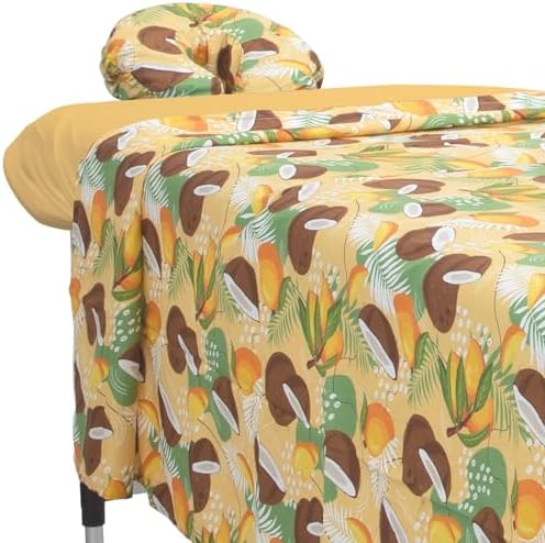 ForPro Designer Microfiber 3-Piece Massage Sheet Set, Coco Mango by ForProProfessionalCollection
