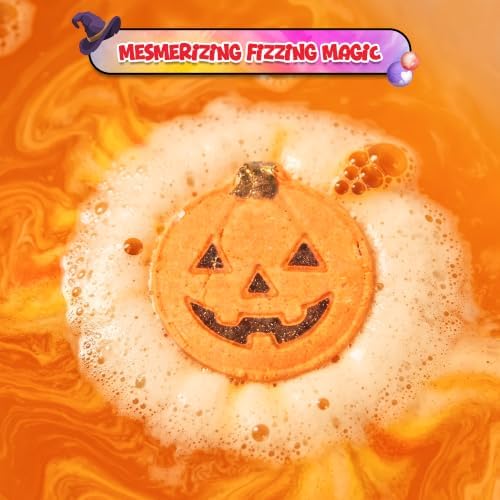 Halloween Bath Bombs, 6 Spooky Designs, Fizzing Bath Bomb Gift Set - Image 2