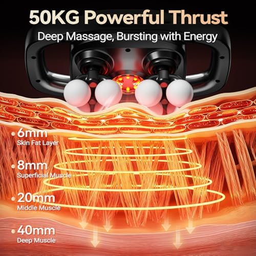Gurui 12-Head Massage Gun for Deep Tissue Massage, 3 Modes & 30 Levels - Image 3