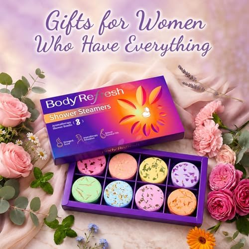 Shower Steamers Aromatherapy - 8 Pack Shower Bombs with Essential Oils, Gifts for Mom Wife, Birthday Gifts for Women Self Care Relaxation Home SPA Teacher Appreciation Gift - Image 6