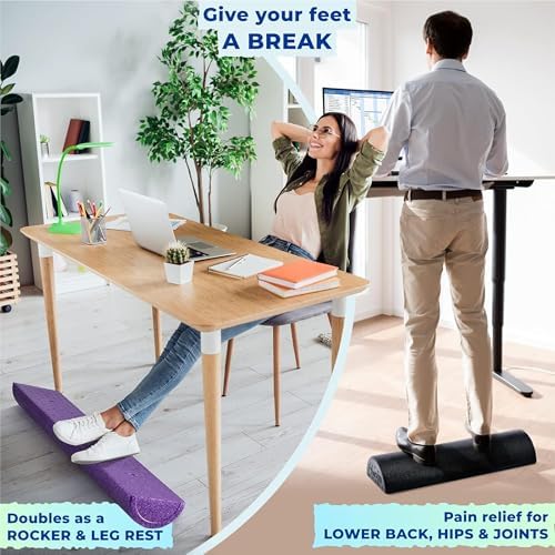 Yes4All High-Density EPP Half Round Back Roller Foam, Exercise Foam Roller for Yoga, Pilates & Stretching - 12, 18, 24, 36 inch - Image 5