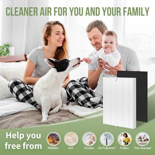 Air108 Filter Replacement Compatible with Oreck AirInstinct Air Purifier Models 75 100 108 109 150 200 | 1 Main Filter and 2 Carbon Filters - Image 6