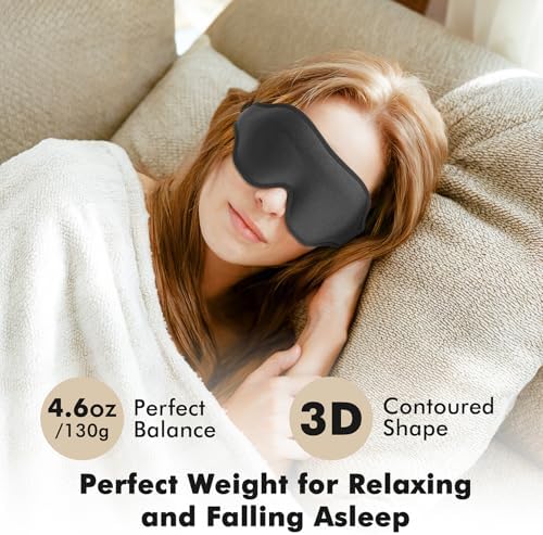3D Weighted Eye Mask for Lash Extensions, Eye Covers for Sleep - Image 2