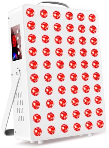 Cholas Red Light Therapy Panel for Face and Body, 150W with 60 Dual Chip LEDs, 660nm Red Light and 850nm Near Infrared, 3 Modes Adjustable Brightness and Timer, Gifts for Men Women by Cholas