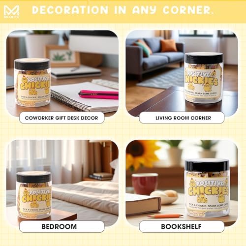 60 Positive Chick Cards Jar, Daily Affirmation Cards for Women, Girls, Coworkers, Best Friends - Emotional Support Chick - Birthday Gift for Womens - Teen Girl Gifts Trendy - Image 5