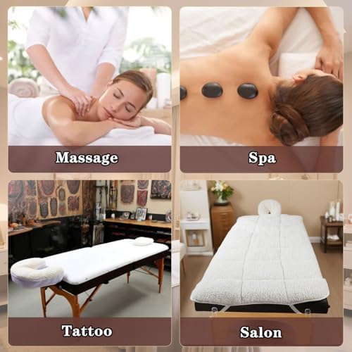 31″ x 72″ Premium fleece massage table cover，Natural massage table pad Includes Pad and Face Rest Cover，Suitable for Spa, Massage, Beauty salon - Image 7