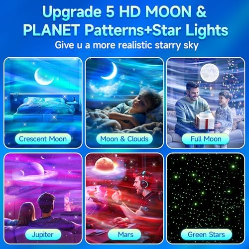 Galaxy Projector Sound Machine Aurora Night Light Projector with 30 Sounds,16 Colors Star Northern Lights Projector Bluetooth Speaker, Remote Timer Teen Gift Led Lights Mood Sensory Light for Autism - Image 5