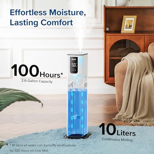 LEVOIT OasisMist 1000S (10L) Smart Humidifier for Home Large Room Bedroom & Core 300 Air Purifier Pet Allergy Replacement Filter - Image 3