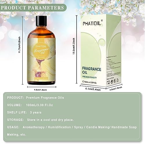 PHATOIL Black Orchid Fragrance Oil for Diffuser Aromatherapy 3.38FL.OZ - Image 3