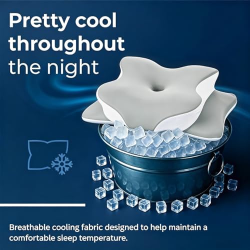 Pillow for Neck Pain Relief, Cooling Memory Foam Cervical Contour Support - Image 2