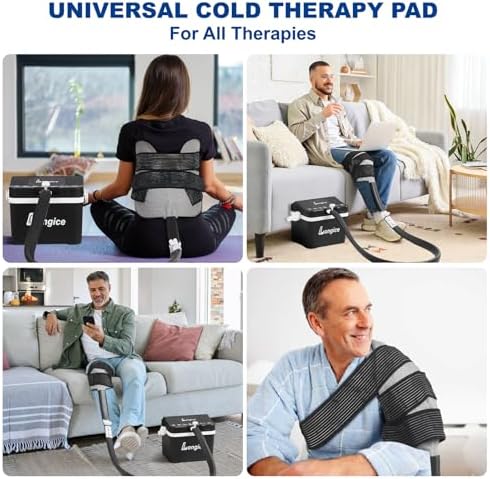 Longice Universal Ice Therapy Unit,Cold Therapy Unit with Programmable Timer,Cold Therapy System,Ice Therapy Machine for Shoulder,Knee,Foot (Black) - Image 5