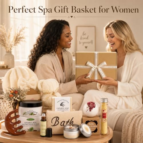 Golray Spa Gift Basket for Women, 14 Pcs Self Care Gift Set Christmas Birthday Anniversary Retirement Farewell Gift for Wife Her Sister Mom Grandma Friend Girlfriend Coworker Teacher Nurse - Image 6