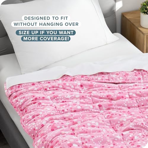 Bare Home Minky Fleece Weighted Blanket (Princess, 40"x60" 7lbs) - Image 2