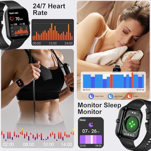 Smart Watch for Men Women (Answer/Make Call), Fitness Watch with Heart Rate/Sleep Monitor/Pedometer/Calories,2026 New Smartwatch IP68 Waterproof,113+ Sports Modes, Activity Tracker for Android iOS - Image 6