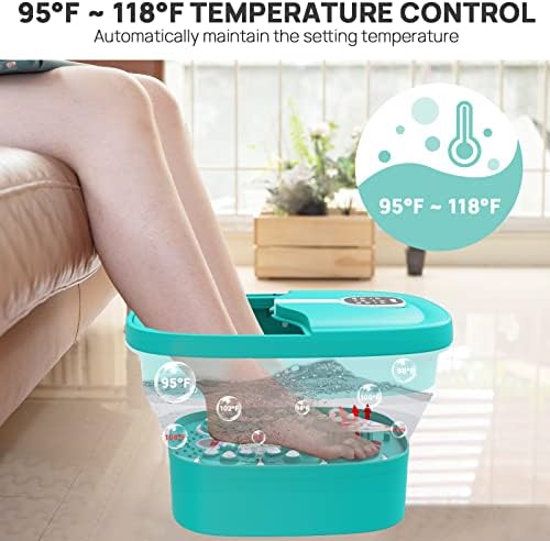 Collapsible Foot Spa Electric Rotary Massage with Heat, Bubble, Remote - Image 4