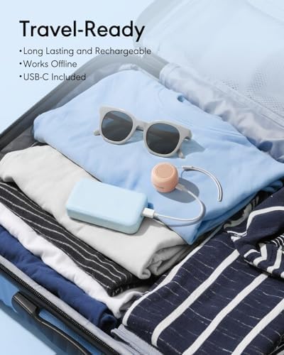 FLOWTUNE Sound Machine White Noise Machine for Baby Adults, 18 Non-looping Sounds, Timer, Memory Function, Portable Sleep Sound Therapy Gift (Peach) - Image 4