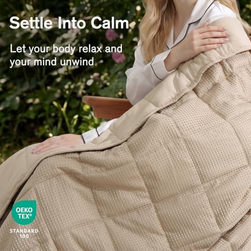 Topblan Cooling Weighted Blanket for Adults, 15lbs 48 x 72 for Summer - Image 3