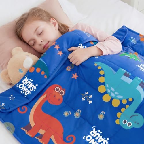 Coolsaur Weighted Blanket 7lbs Cool Small Heavy Throw Blanket Gifts 41"x60" by HOSUKKO