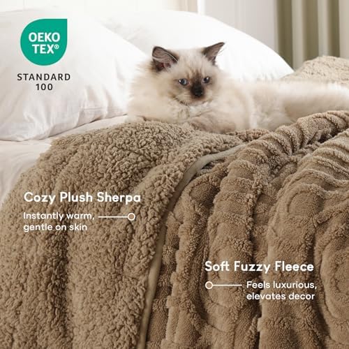 Cottonblue Jacquard Weighted Blanket for Adults 20 lbs Queen Size 60"x80" - Image 3