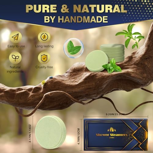 Qivatex Shower Steamers Aromatherapy for Men, Birthday Gifts for Men, Teen - Image 5