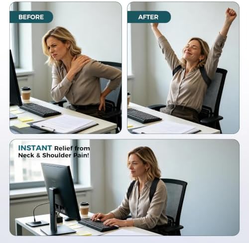 Posture Corrector for Women and Men, Adjustable Upper Back Brace - Image 7