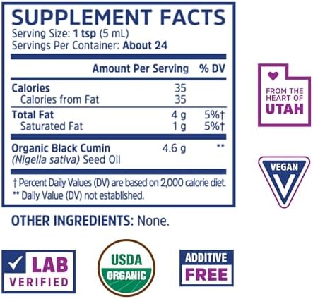 ZHOU Organic Black Seed Oil - Nigella Sativa - 4 Fl Oz (Pack of 1) - Image 2