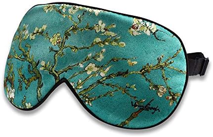 Alaska Bear Mulberry Silk Sleep Mask, Cool and Smooth(Blossom Almond) - Image 3