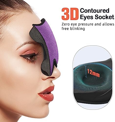 LitBear Sleep Mask for Side Sleeper Women Men, Eye Mask for Sleeping - Image 4