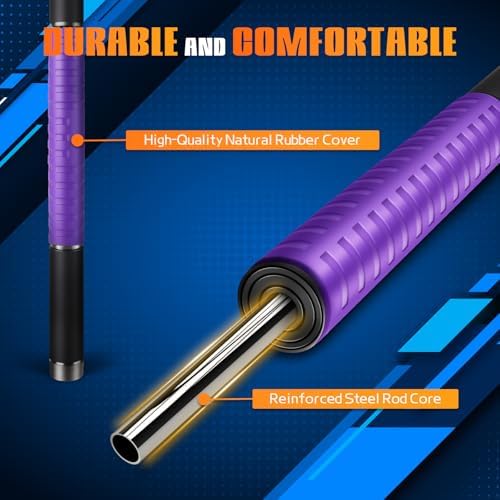 Muscle Roller Stick,17" Massage Roller for Muscle Deep Tissue Purple - Image 6