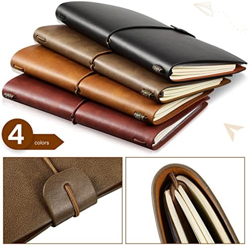 Sabary 8 Pcs Standard Size Refillable Leather Journal Bulk, Classic Color - Image 3