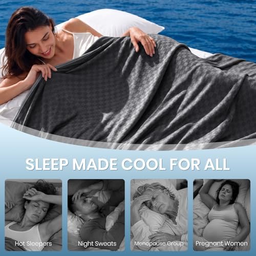 Topcee Cooling Blanket 108"x90" for Hot Sleepers Summer Cold Blanket - Image 4