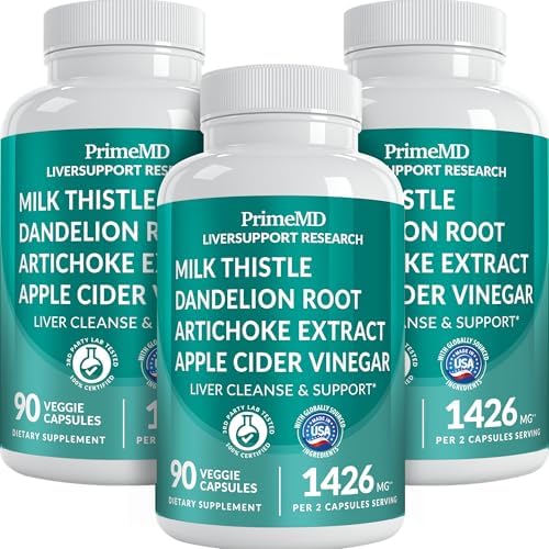 PrimeMD 32-in-1 Liver Support Milk Thistle, Artichoke & Beetroot, 90ct by PrimeMD