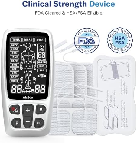 Alcedo Rechargable TENS+EMS Muscle Stimulator for Pain Relief - Image 4