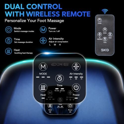 SKG YS100 Shiatsu Foot Massager with Heat for Plantar Fasciitis - Image 6