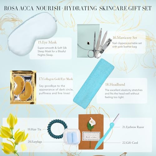 Gifts for Women & Men, Birthday Gifts, 30pcs Ylang Spa Gifts Basket Set for Women, Face Skin Care Gift Set, Bath & Body Gifts Basket Set, Birthday, Christmas, Anniversary, Fathers Day, Mom, Dad - Image 6