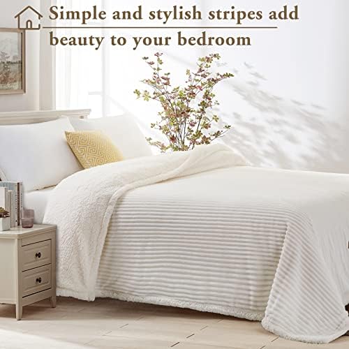 LBRO2M Sherpa Fleece Bed Blanket Super Soft Plush Warm Throw King 90"X104" - Image 2
