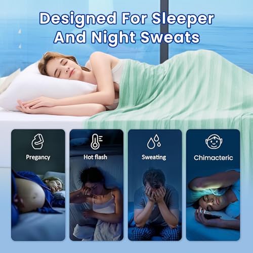 GOHERO Cooling Blanket Full Size, Arc-Chill Q-Max >0.5 Cool Fiber, Summer Cooling Throw Blanket for Hot Sleepers, Keeps Body Cool for Night Sweats, Soft Lightweight Sofa Couch Blankets for Kid Adults - Image 4