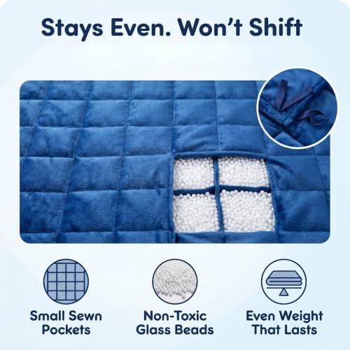 hazli Super-Soft Kids Weighted Blanket 5 Pounds - Weighted Blanket for Kids - Easy to Clean, Washable Minky Cover - 36x48 Inches 5lbs Child - Small Heavy Blanket for Girls and Boys - Image 5