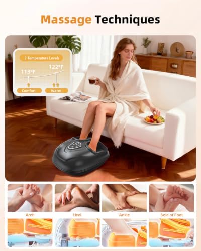 Shiatsu Foot Massager for Neuropathy with Heat and Remote Control - Image 4