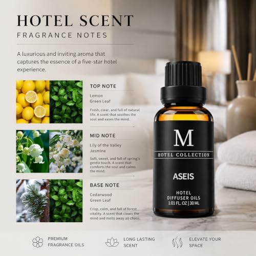 Hotel Collection Diffuser Oil-ASEIS,30ML Luxury Essential Oils for Diffuser, Longer Lasting,Refill & Machines,Bolder Aroma - Image 4