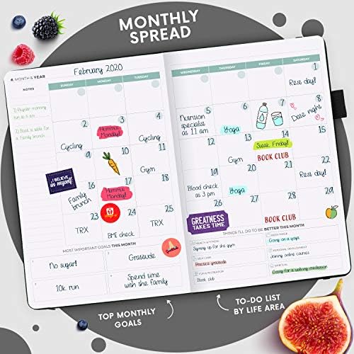 Clever Fox Wellness Planner & Food Journal for Weight Loss, A5 Black - Image 5