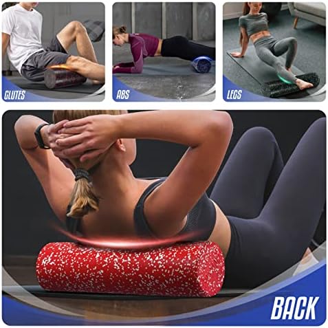Yes4All Foam Roller, EPP High-Density Material, High Firmness Level, Back Roller for Athlete & Professional, Suitable for Back, Stretching, & Pilates, 12/18/24/36 inch - Blue Speckled, 12 in - Image 4