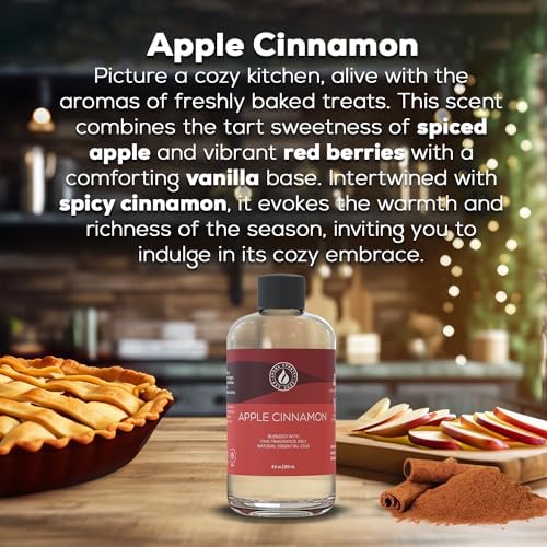 Aroma Country Apple Cinnamon Luxury Diffuser Oil Refill (8.5 Fl Oz) - Image 2