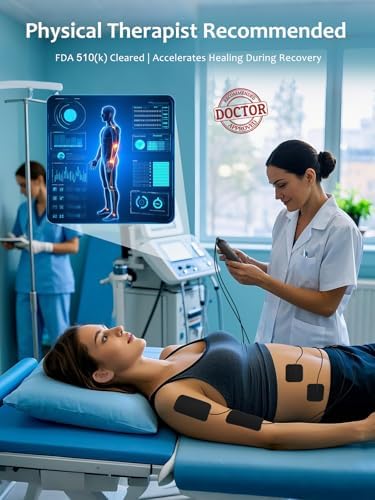 24 Modes TENS Unit Muscle Stimulator with 8 Electrode Pads, Professional 3-in-1 Electronic Pulse Massager with 2-150Hz Rate, 40 Levels, 90mins Timer, EMS TENS Machine for Pain Relief Therapy - Image 4
