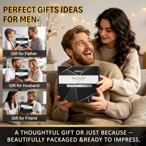 Gifts for Men, 21PCS Skin Care Set for Men, Charcoal Spa Gift Basket - Image 7